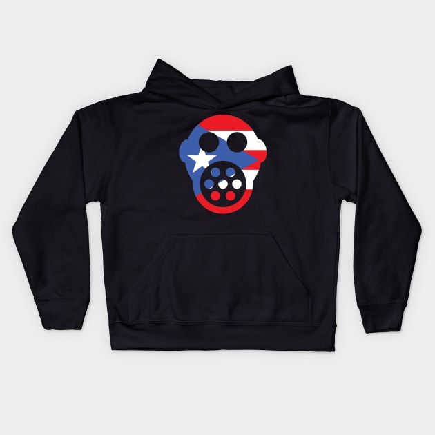 puerto rican mask Kids Hoodie by Black mask brand